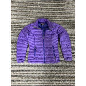 Women's Patagonia Down Sweater Purple Full-Zip